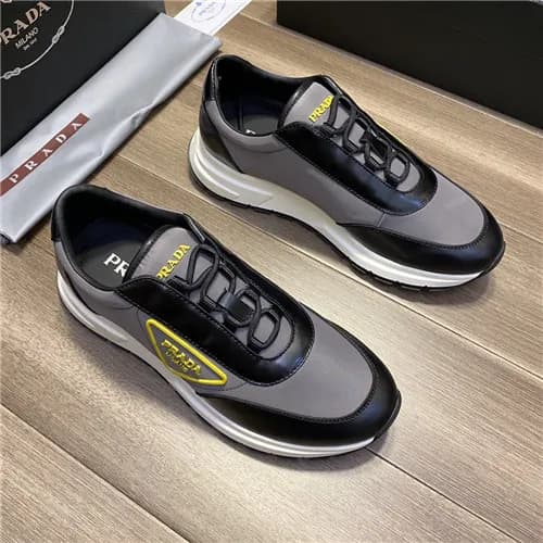 Prada 2021 Men's Leather Sneakers - 프라다 2021 남… - 1