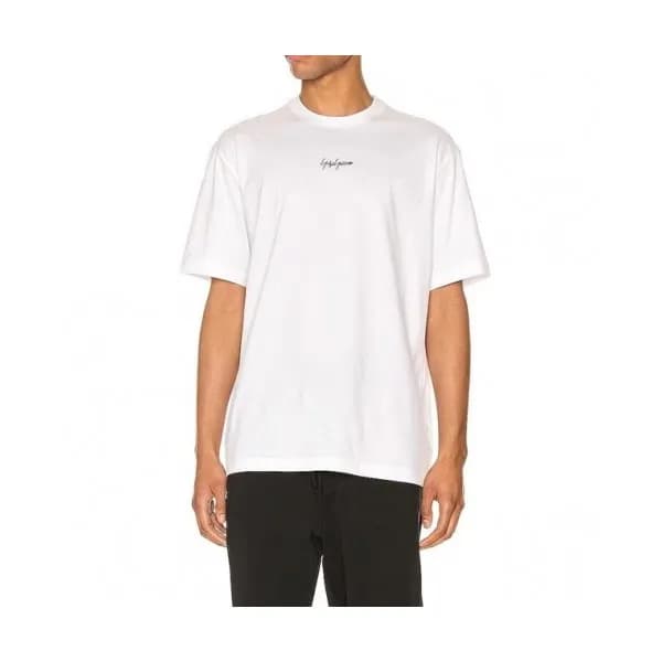 [요지야마모토]Y-3 2021 2021 Mens Logo Basic Cotton Short… - 1