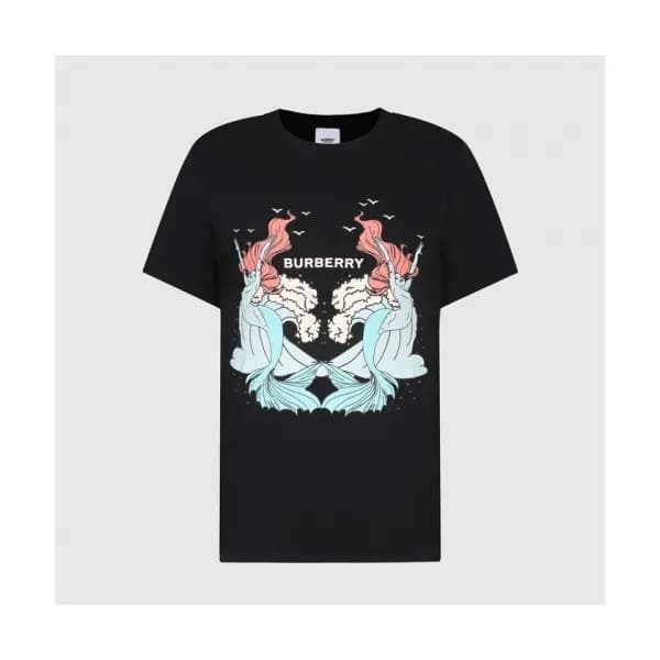 [버버리]Burberry 2021 Mm/Wm Logo Cotton Short Sleeved… - 1