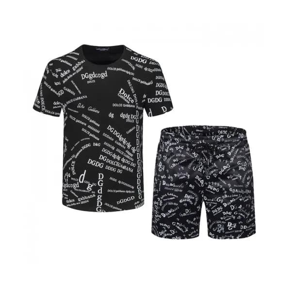 Dolce&Gabbana Mens Casual Training Short Sleeved C… - 1
