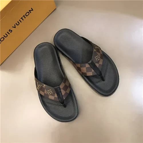Louis Vuitton 2021 Men's Leather Slipper,LOUS2… - 1