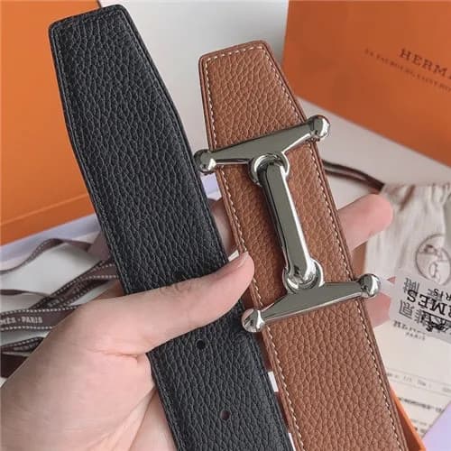 Hermes 2021 Men's Leather Belt,3.8cm,HERBT0147… - 1