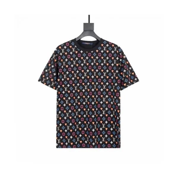 Louis vuitton Mm/Wm Logo Short Sleeved Tshirts Bl… - 1