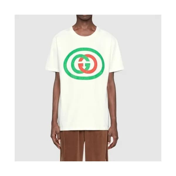 Gucci Mm/Wm Logo Short Sleeved Tshirts White - 구찌… - 1