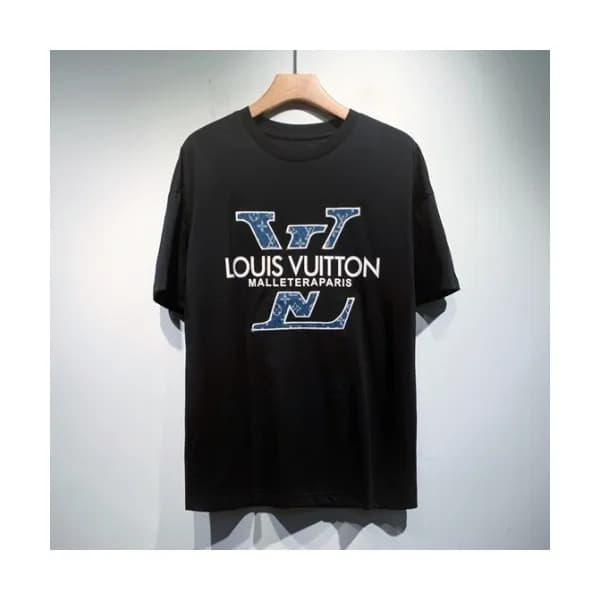 Louis vuitton Mm/Wm Logo Short Sleeved Tshirts Bl… - 1