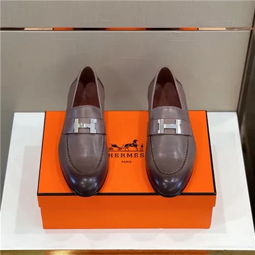 Hermes 2021 Men's Leather Loafer,HERS0530 - 에르… - 1