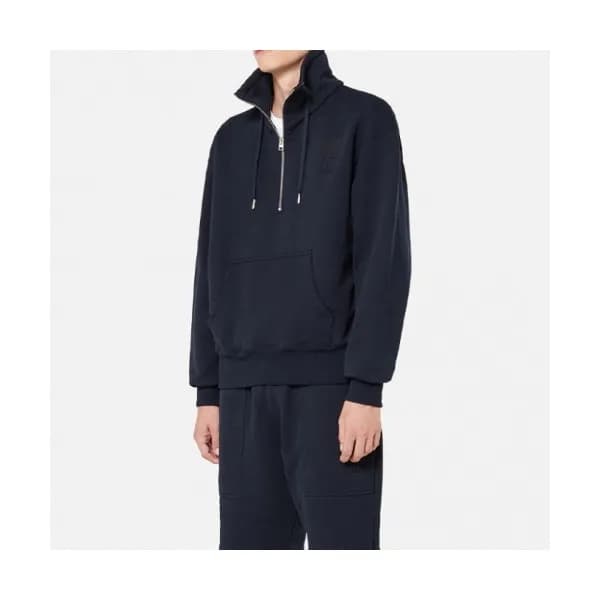 Ami Mens Logo Casual Cotton Man-to-man Black - 아미 … - 1