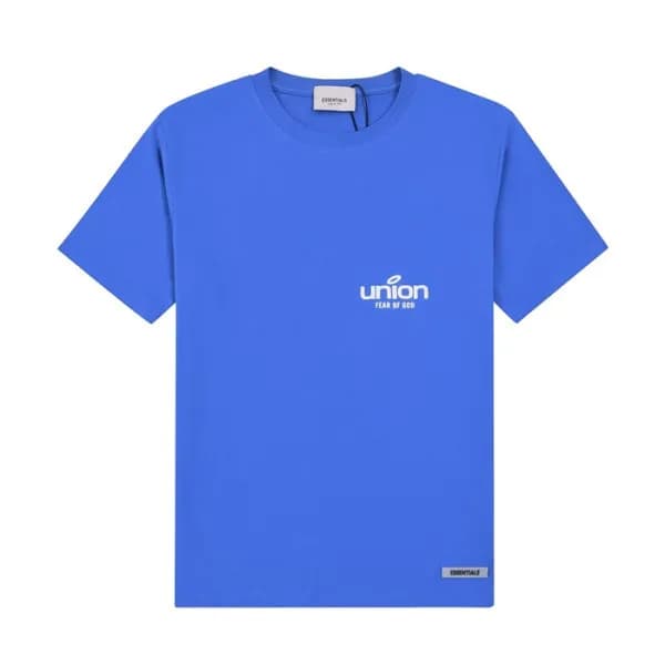 피어오브갓 남성 블루 크루넥 반팔티 - Mens Blue Tshirts - fea0387x - 1