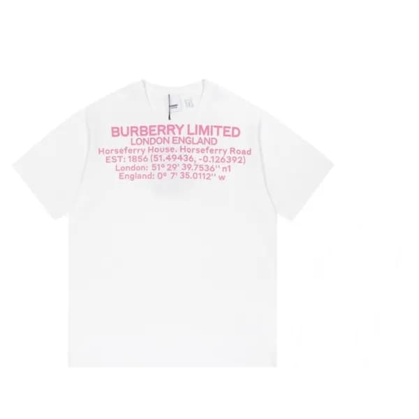 버버리 남성 크루넥 화이트 반팔티 - Mens White Tshirts - Bur04242… - 1