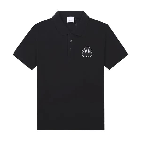 버버리 남성 블랙 폴로 반팔티 - Mens Black Tshirts - Bur04249x
