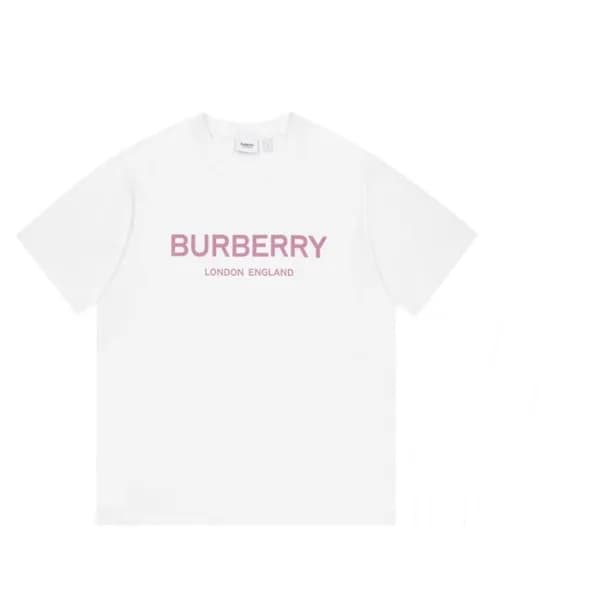 버버리 남성 크루넥 화이트 반팔티 - Mens White Tshirts - Bur04256… - 1