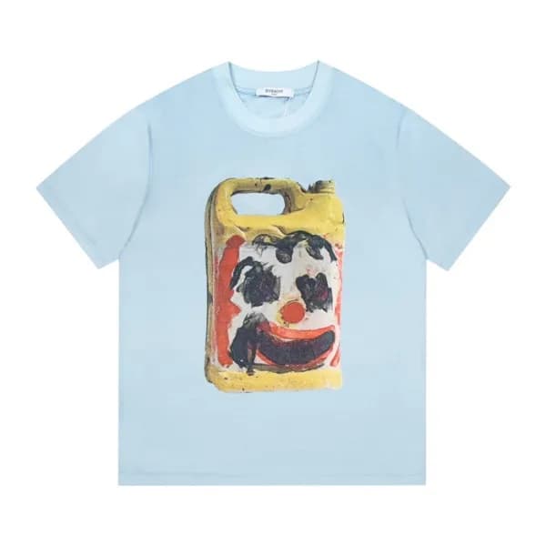 지방시 남성 크루넥 블루 반팔티 - Mens Blue Tshirts - giv0663x - 1