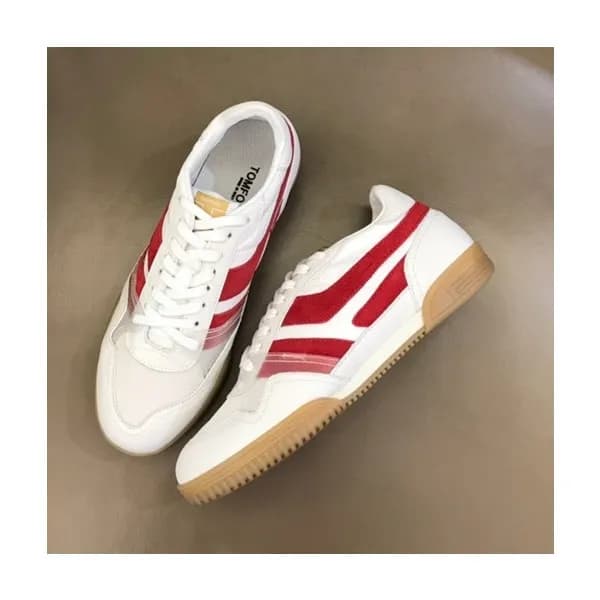 톰포드 남성 캐쥬얼 화이트 스니커즈 - Mens White Sneakers - tof001… - 1