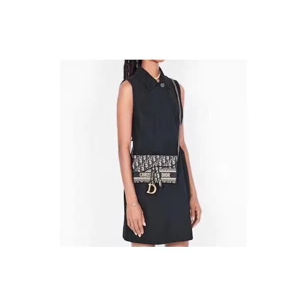 디올 여성용 오블리크 네이비 크로스백 - Womens Navy Cross Bag - dio… - 1