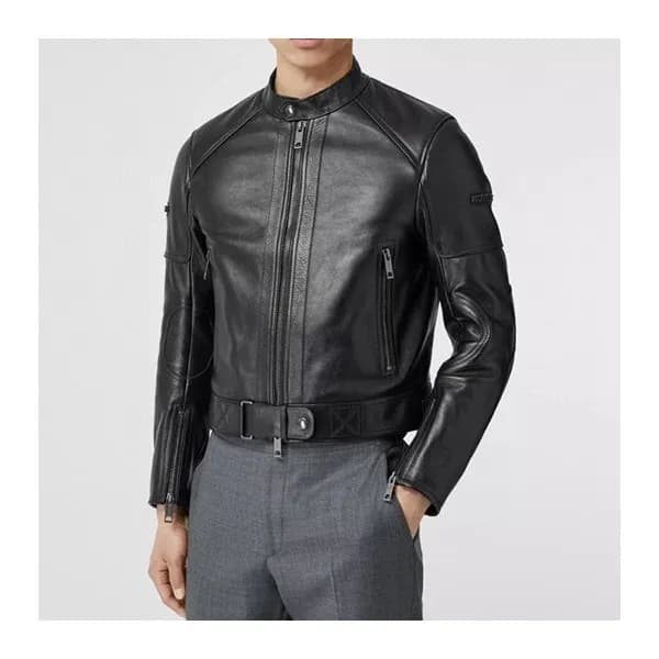 버버리 남성 캐쥬얼 가죽 블랙 자켓 - Mens Black Jackets - bur0452… - 1