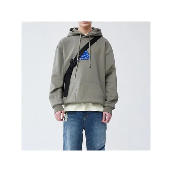 아더에러 남/녀 클래식 그레이 후드티 - ADER Unisex Gray Hoodie - a…