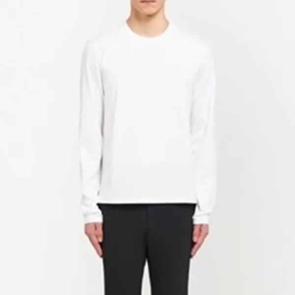프라다 남성 크루넥 화이트 맨투맨 - Prada Mens White Tshirts - pr… - 1