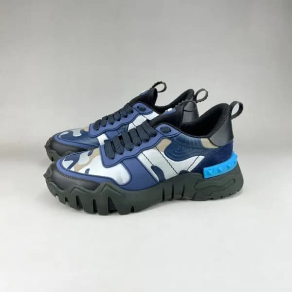 발렌티노 남성 블루 스니커즈 - Valentino Mens Blue Sneakers - v… - 1