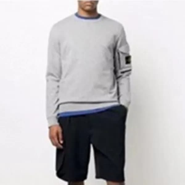 스톤아일랜드 남성 모던 그레이 맨투맨 - Stone Island Mens Gray Tshi… - 1