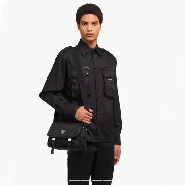 프라다 남성 블랙 크로스백 - Prada Mens Black Cross Bag - pr12… - 1