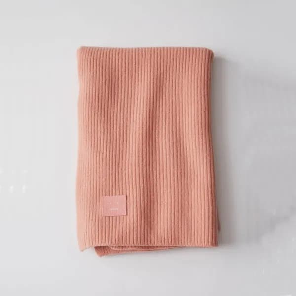 아크네 남/녀 핑크 머플러 - Acne Unisex Pink Muffler - ac179x - 1