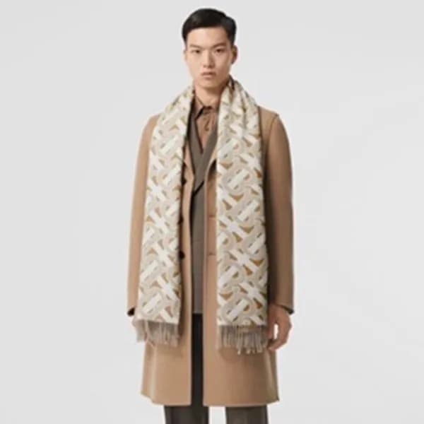 버버리 남성 카멜 머플러 - Burberry Mens Camel Muffler - bu43… - 1