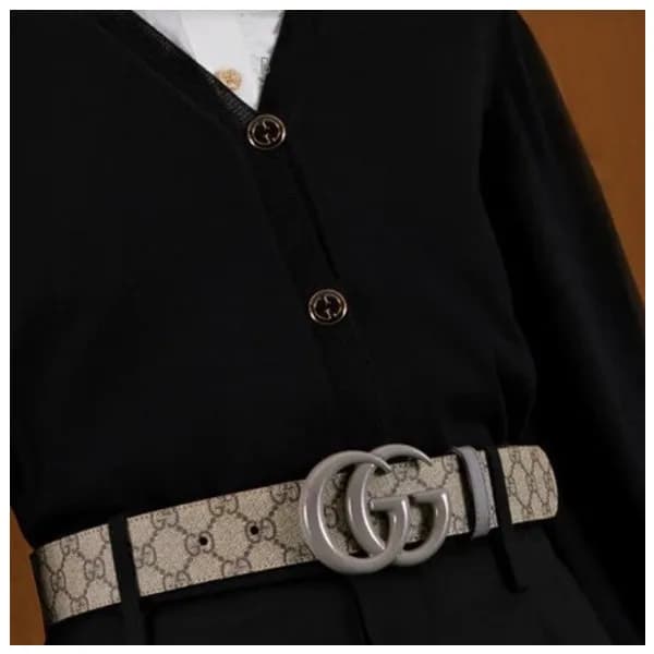 구찌 남/녀 모던 그레이 벨트 - Gucci Unisex Gray Belts - gu145… - 1