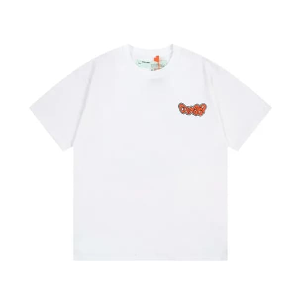 오프화이트 남/녀 모던 화이트 반팔티 - Off white Unisex White Tshi… - 1
