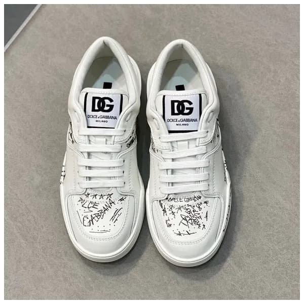 돌체앤가바나 남성 화이트 스니커즈 - Dolc& Gabbana Mens White Snea… - 1