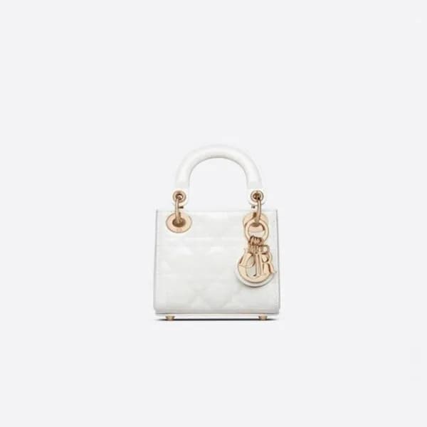 디올 여성 화이트 레이디백 - Dior Womens White Lady Bag - di39… - 1