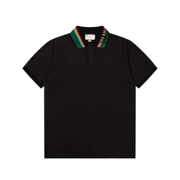 구찌 남성 블랙 폴로 반팔티 - Gucci Mens Black Short sleeved T… - 1