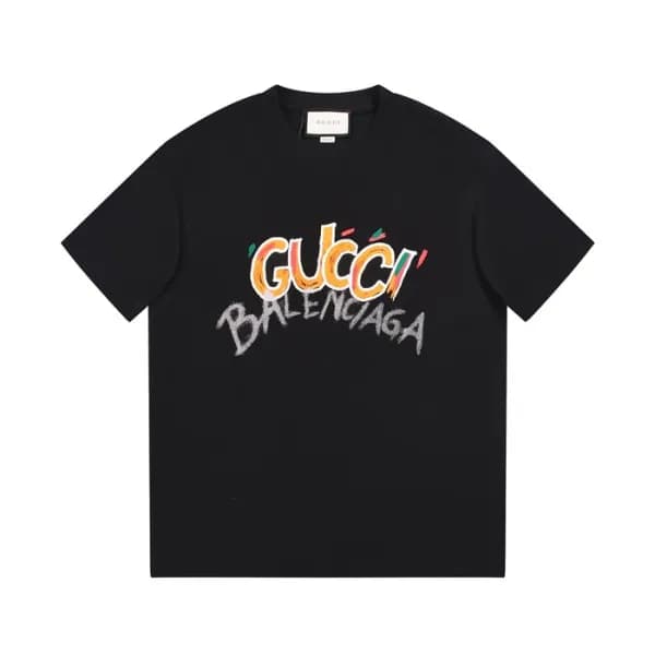 구찌 남/녀 블랙 크루넥 반팔티 - Gucci Unisex Black Short sleev… - 1