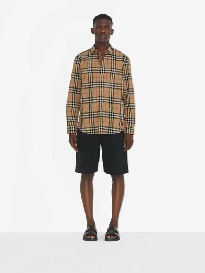 버버리 남성 베이지 셔츠 - Burberry Mens Beige Shirts - buc31… - 1