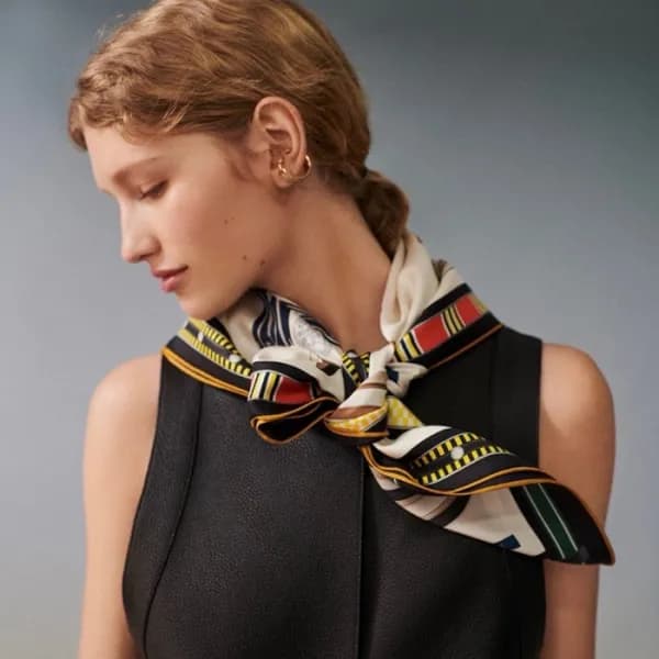 에르메스 여성 화이트 스카프 - Hermes Womens White Scarf - acc2… - 1