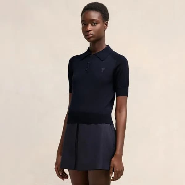 아미 여성 폴로 반팔티 - Ami Womens Polo Tshirt - amc2878x - 1