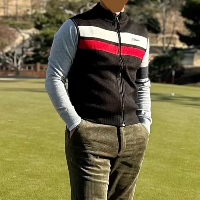 [Titleist] 타이틀리스트 남성 니트 하이브리드 베스트 - gol1506x