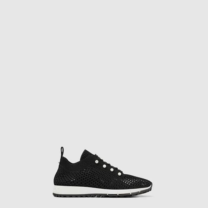 지미추 여성 벨레스 라테 크로셰 니트 로우탑 스니커즈 - Jimmy Choo Veles L… - 1