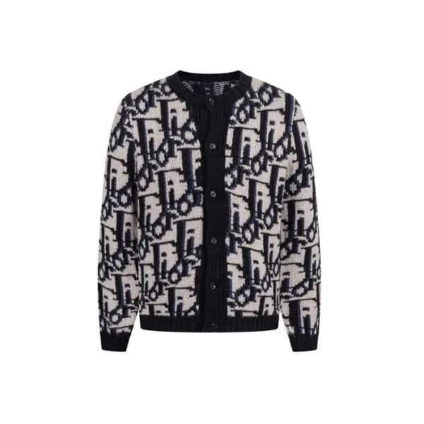 디올 남성 라운드 가디건 - Dior Mens Round Cardigan - dic8048… - 1