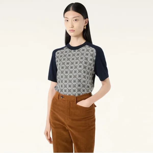 로로피아나 여성 라운드 반팔티 - Loro Piana Womens Round Tshirt … - 1
