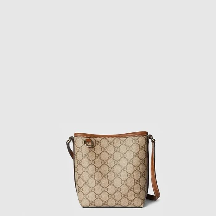 구찌 여성 GG 엠블럼 나노 버킷백 - Gucci Womens GG Emblem Nano … - 1