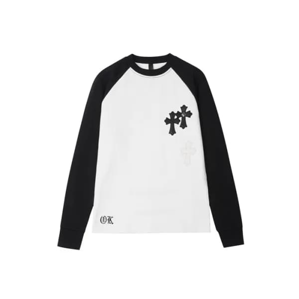 크롬하츠 남성 라운드 긴팔티 - Chrome Hearts Mens Round Tshirt … - 1
