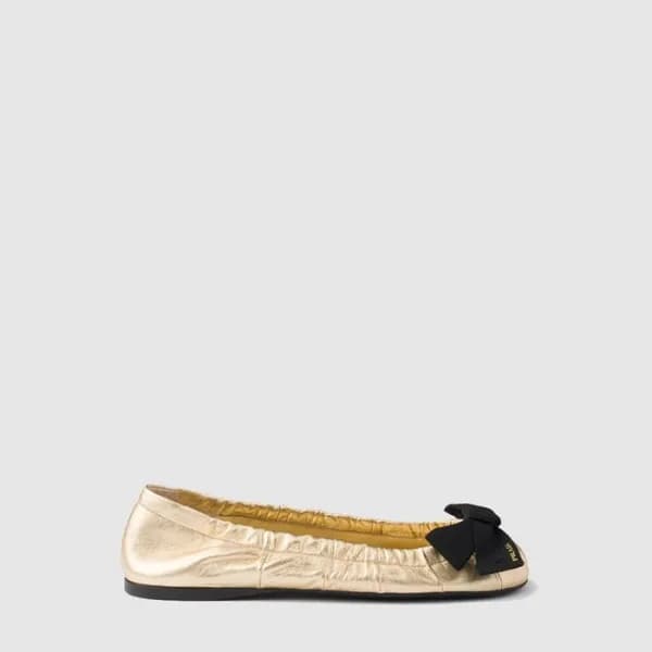 프라다 여성 가죽 발레리나 - Prada Womens Leather Ballerina - … - 1