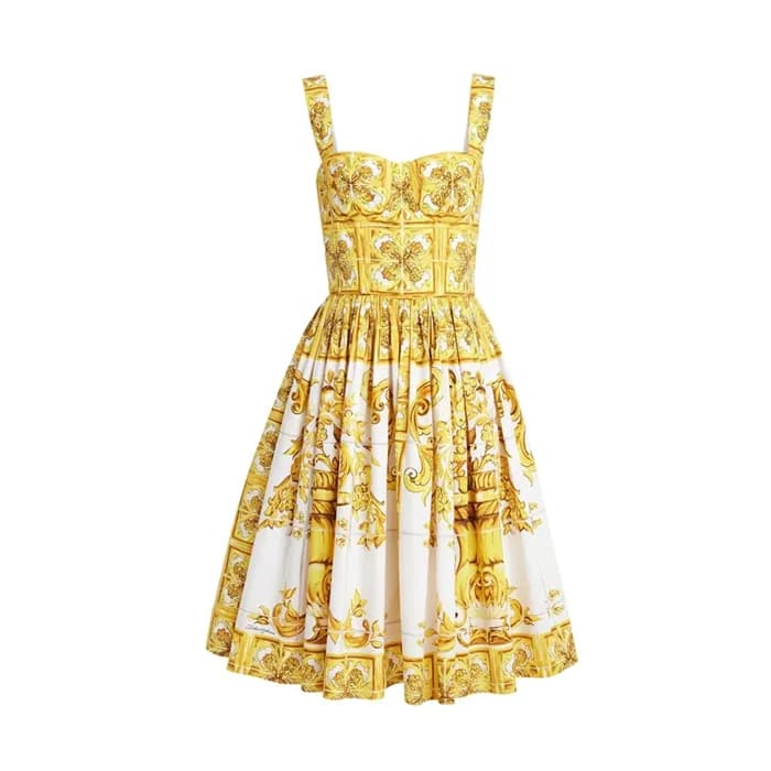 돌체앤가바나 여성 마졸리카 코르셋 드레스 - Dolce&Gabbana Womens Majo… - 1