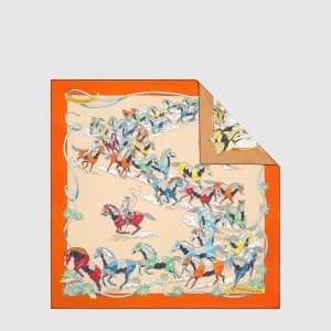에르메스 여성 레 머스탱 II 더블 페이스 스카프 - Hermes Womens Les Mu…