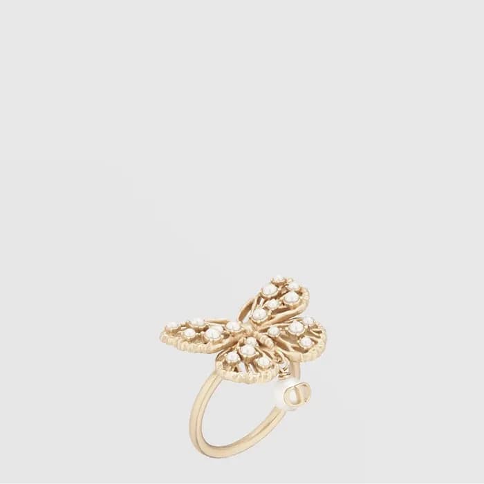 디올 여성 토일 드 주이 빠삐용 링 - Dior Womens Toile de Jouy Papillon Ring - acc9907x - 1