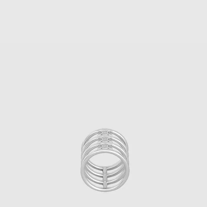 셀린느 여성 트리옹프 케이지 링 - Celine Womens Triomphe Cage Ring - acc10576x - 1