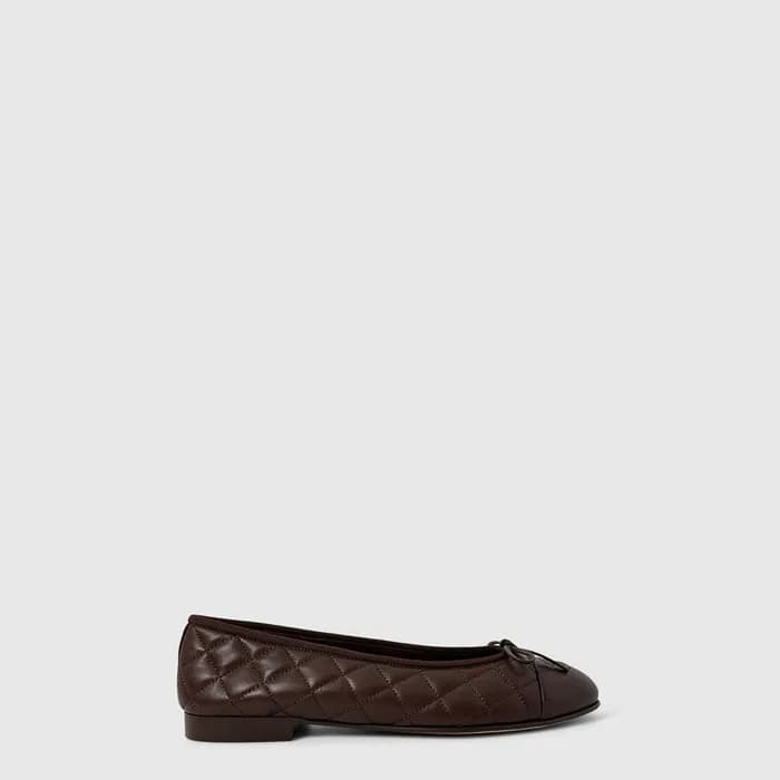 샤넬 여성 퀼팅 발레리나 플랫 슈즈 - Chanel Womens Quilted Ballerina Flat Shoes - chs14758x - 1