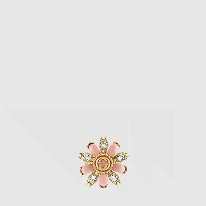 구찌 여성 인터로킹 G 플라워 이어링 - Gucci Womens Interlocking G Flower Earring - acc10890x - 1