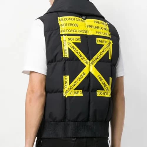 [베스트 상품] Off-white 2018 Mens Padding Vest - 오프화이트 … - 1