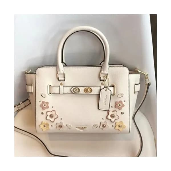 Coach Leather Tote Shoulder Bag,25cm - 코치 레더 토트 숄더… - 1
